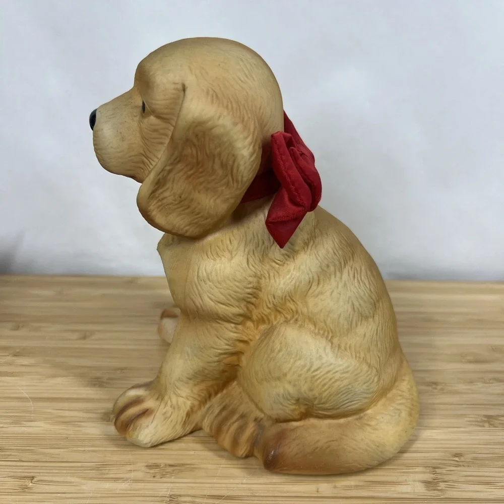 VTG‎ Golden Lab Puppy Music Box By The San Francisco Music Box Company Tested